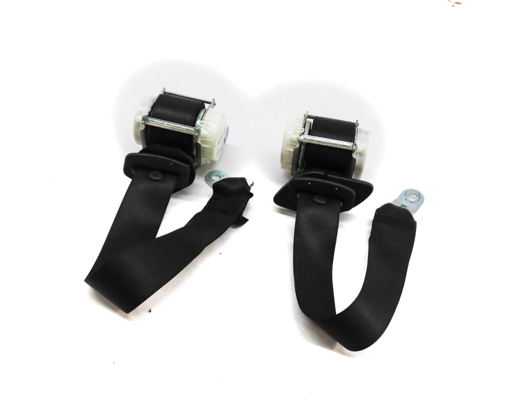 2013 BMW 640i LCI (F12) REAR LEFT & RIGHT SEAT SEATBLET RETRACTOR SET-2 (BLACK)