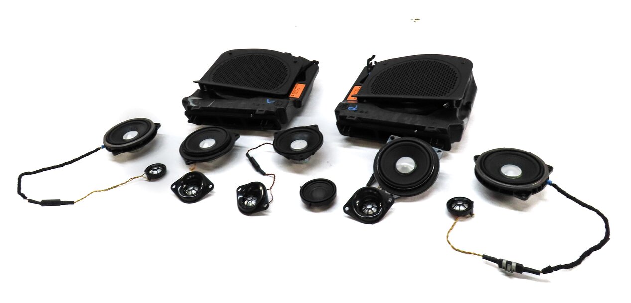 2013 BMW 640i LCI (F12) HARMAN TOP HiFi AUDIO SUBWOOFER TWEETER SPEAKER SET 13