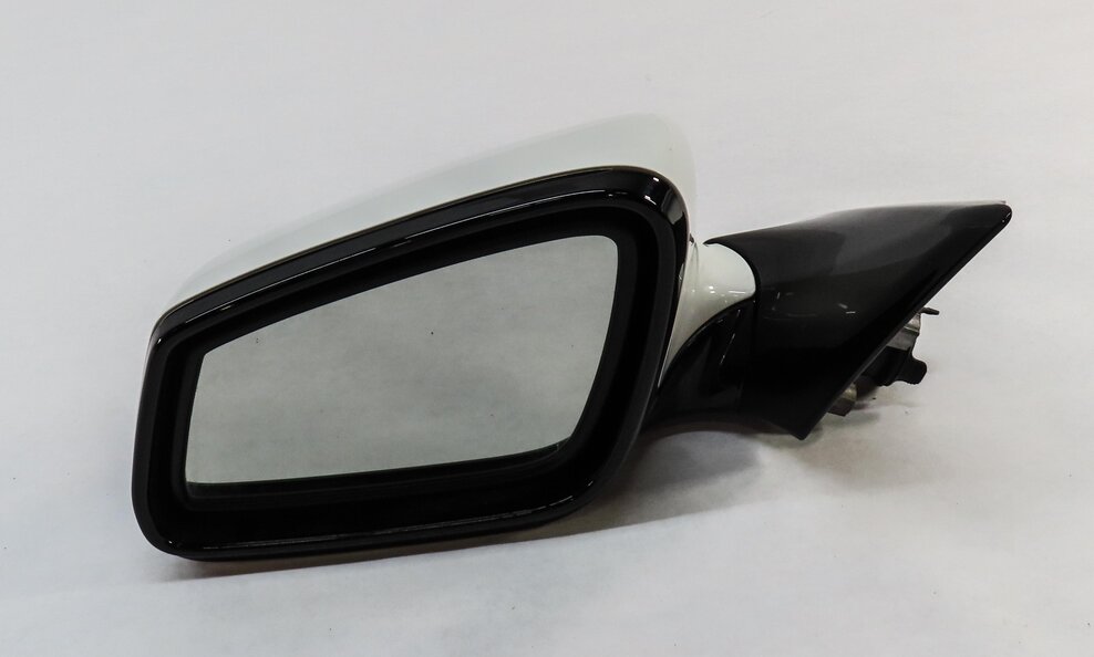 12-15 BMW 640i 650i (F06 F12 F13) LEFT P-FOLD HEAT AUTODIM DOOR MIRROR (WHITE)