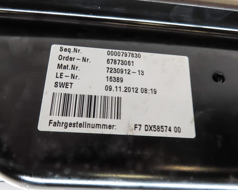 Thumbnail 5: 2012-2018 BMW 6-SERIES (F12) CONVERTIBLE TOP BACK GLASS WINDOW REGULATOR