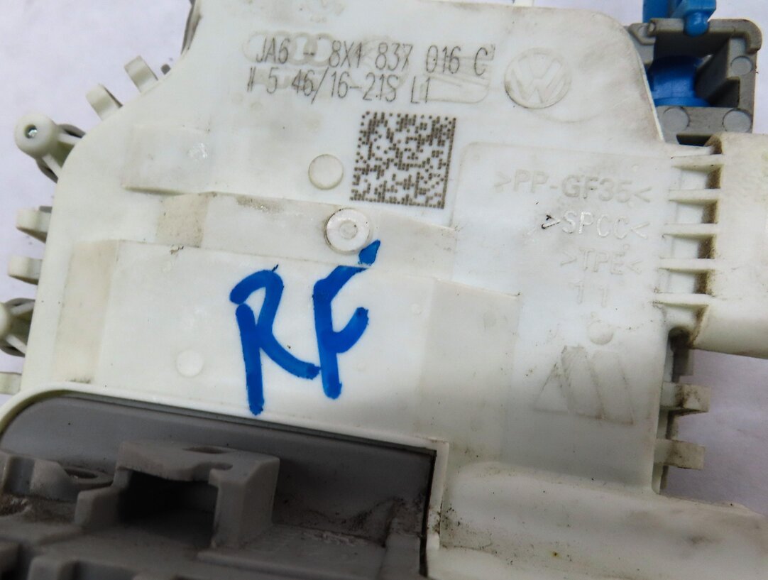 Thumbnail 5: 15-21 AUDI A3 S3 A4 Q5 TT (8V B9 MK3 FY) RIGHT FRONT PASSENGER DOOR LOCK LATCH