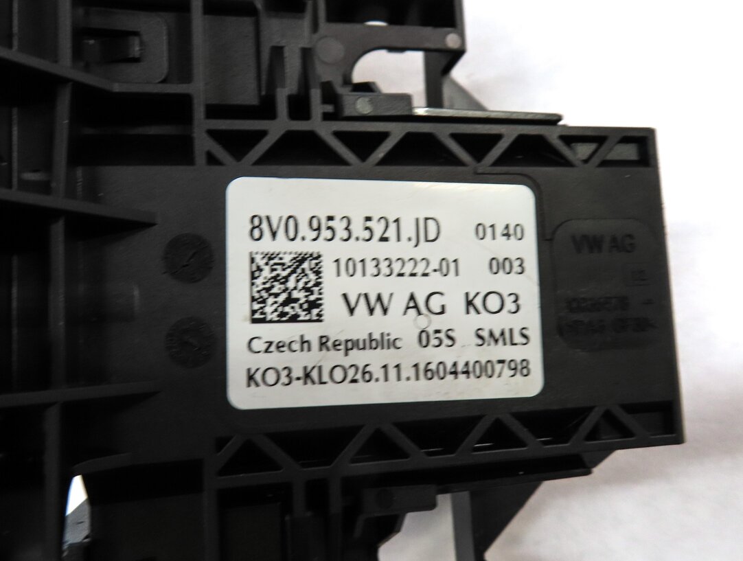 Thumbnail 4: 17-19 AUDI A3 S3 RS3 8V STEERING COLUMN ADAPTIVE CRUISE WIPER COMBINATION SWITCH