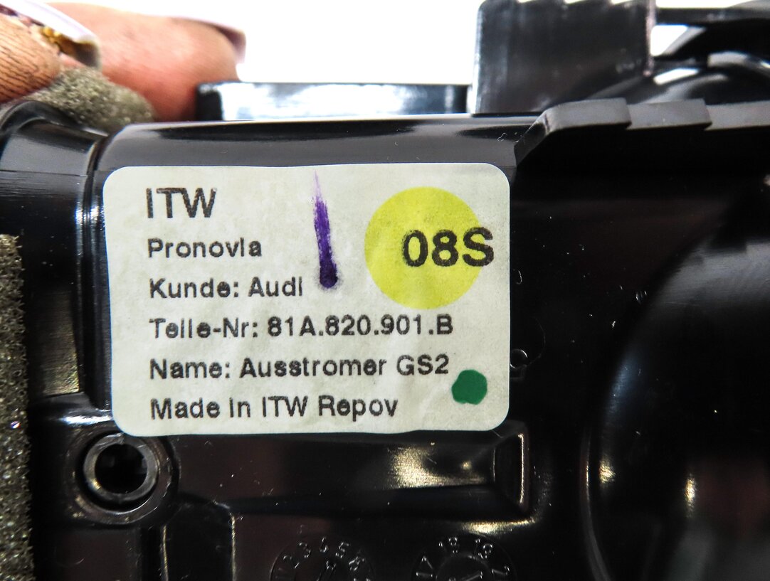 Thumbnail 6: 2017 AUDI A3 (8V) FRONT LEFT RIGHT CENTER DASH HVAC A/C HEATER AIR VENT SET 4