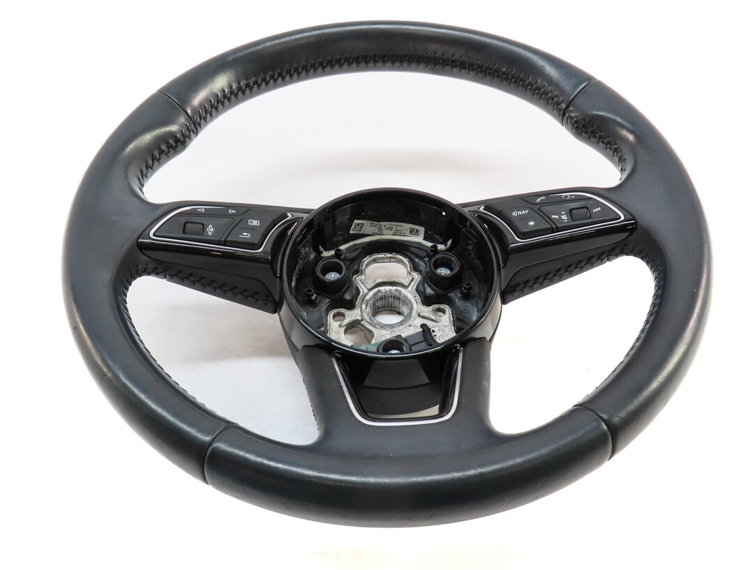 Thumbnail 2: 2017-2020 AUDI A3 S3 (8V 8Y) 3 SPOKE STEERING WHEEL w/ CONTROL SWITCH BUTTONS