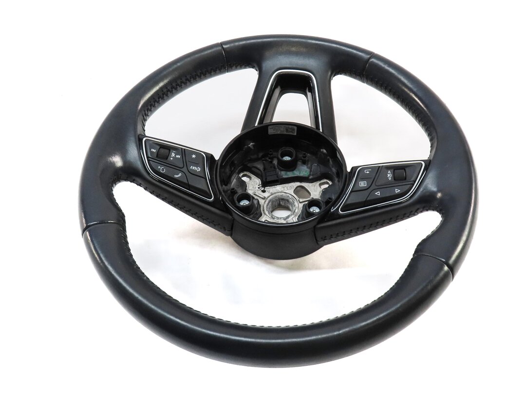 Thumbnail 3: 2017-2020 AUDI A3 S3 (8V 8Y) 3 SPOKE STEERING WHEEL w/ CONTROL SWITCH BUTTONS