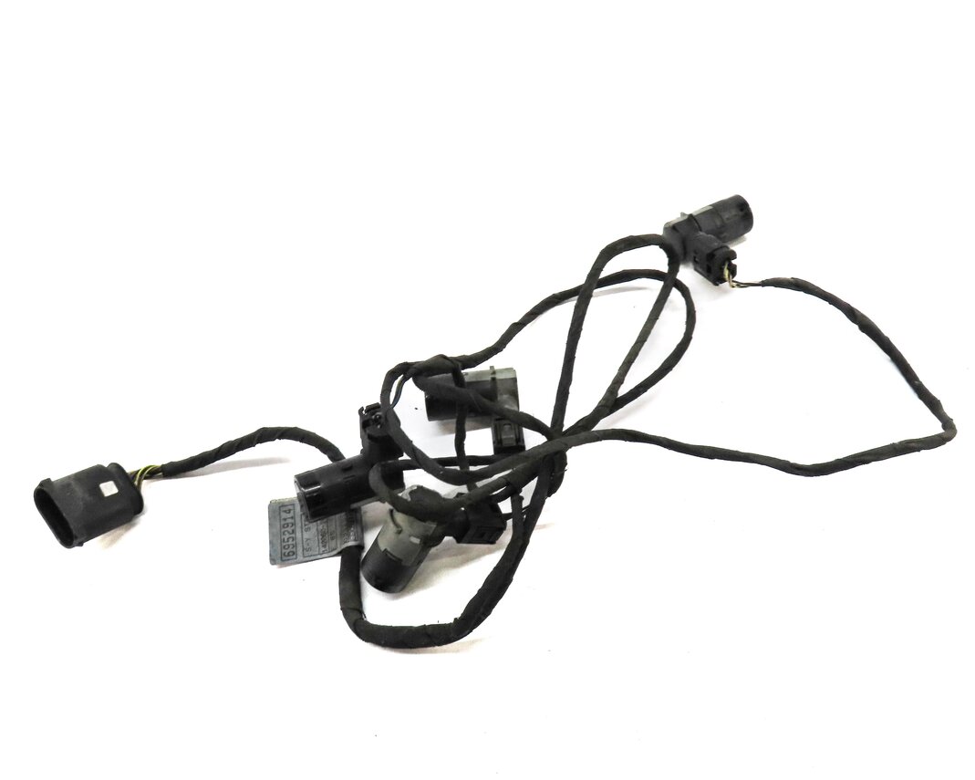 Thumbnail 1: 2006 BMW 750i E65 REAR PARK ASSIST PDC SENSOR SET4 (BLACK) & WIRE WIRING HARNESS