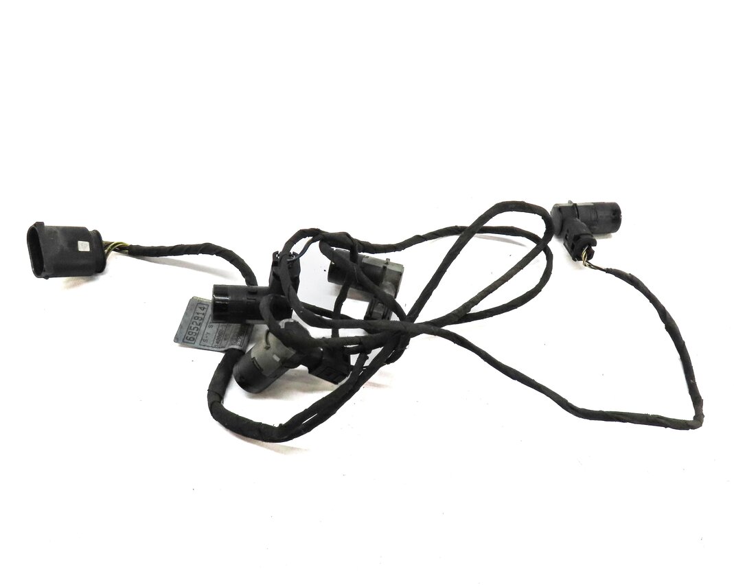 Thumbnail 2: 2006 BMW 750i E65 REAR PARK ASSIST PDC SENSOR SET4 (BLACK) & WIRE WIRING HARNESS