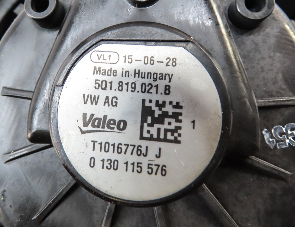Thumbnail 4: 2015-2018 VW GOLF GTI / AUDI A3 S3 RS3 (8V) FRONT HEATER A/C BLOWER FAN MOTOR