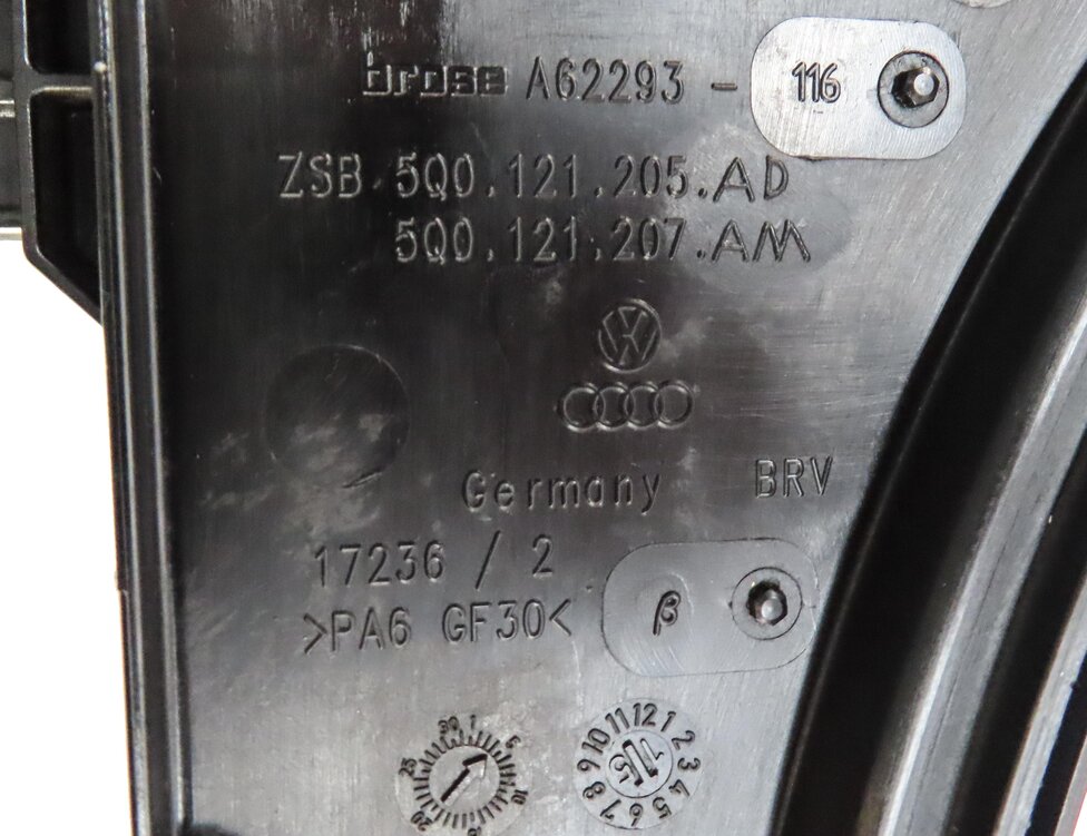 Thumbnail 7: 15-16 AUDI A3 (8V) 1.8L TURBO ENGINE RADIATOR COOLING FAN & SHROUD ASSEMBLY