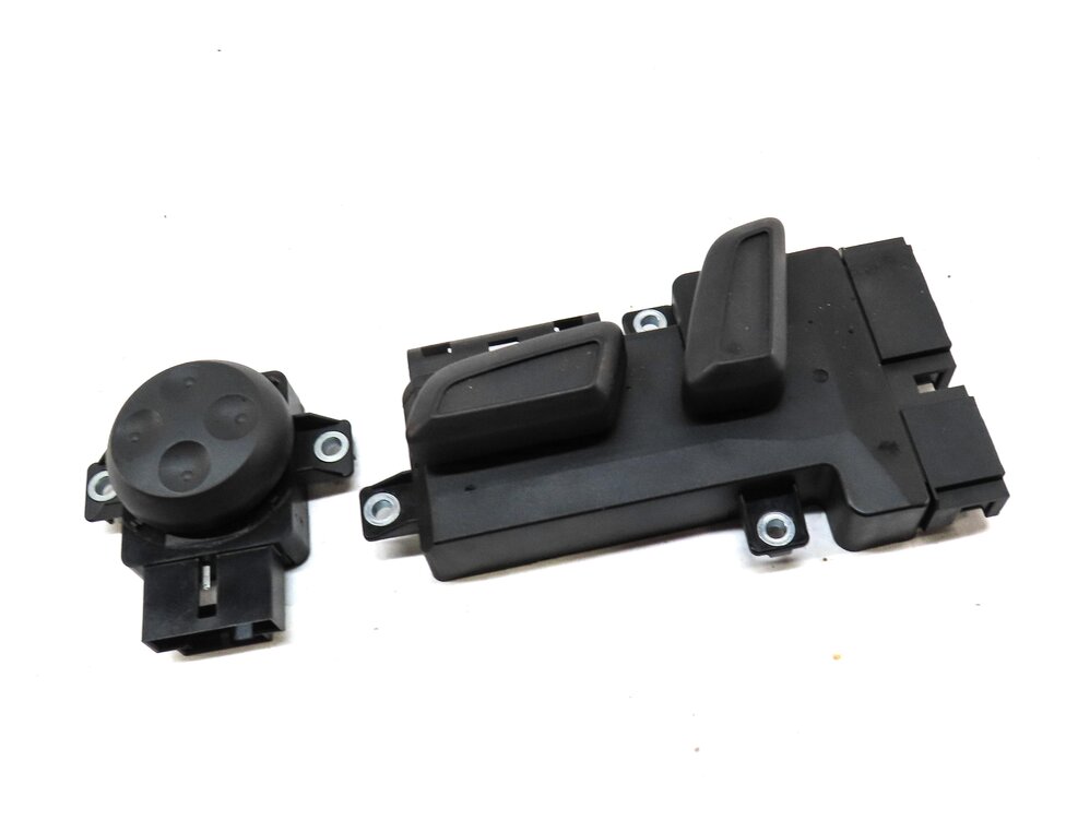 2016 AUDI A3 (8V) FRONT LEFT DRIVER SEAT ADJUST SWITCH w/ LUMBAR BUTTON SET 2
