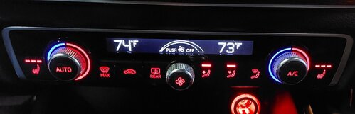 Thumbnail 2: 2015-2018 AUDI A3 S3 (8V) FRONT DUAL ZONE HEATER A/C TEMPERATURE CONTROL PANEL