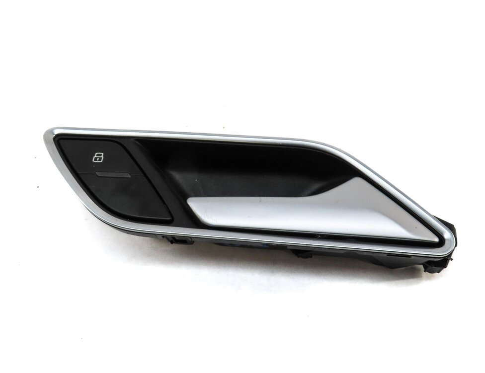 Thumbnail 2: 15-20 AUDI A3 S3 (8V) REAR RIGHT INTERIOR DOOR HANDLE w/ LOCK SWITCH BUTTON
