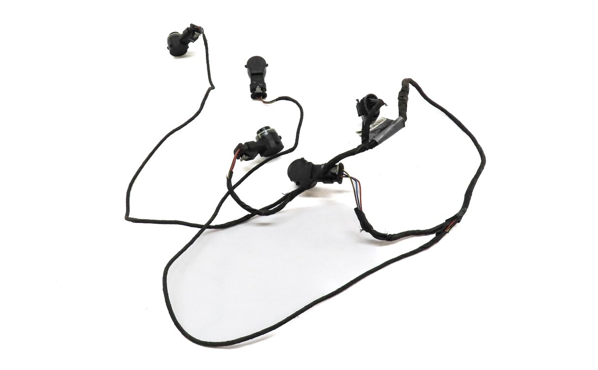 Thumbnail 3: 2016 AUDI A3 (8V) REAR PARK ASSIST PDC SENSOR SET4 (MYTH BLACK) w/ WIRE HARNESS