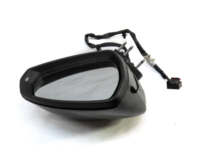 15-18 AUDI A3 S3 (8V) PASSENGER - MANUAL FOLD HEATED DOOR MIRROR (MYTH BLACK)
