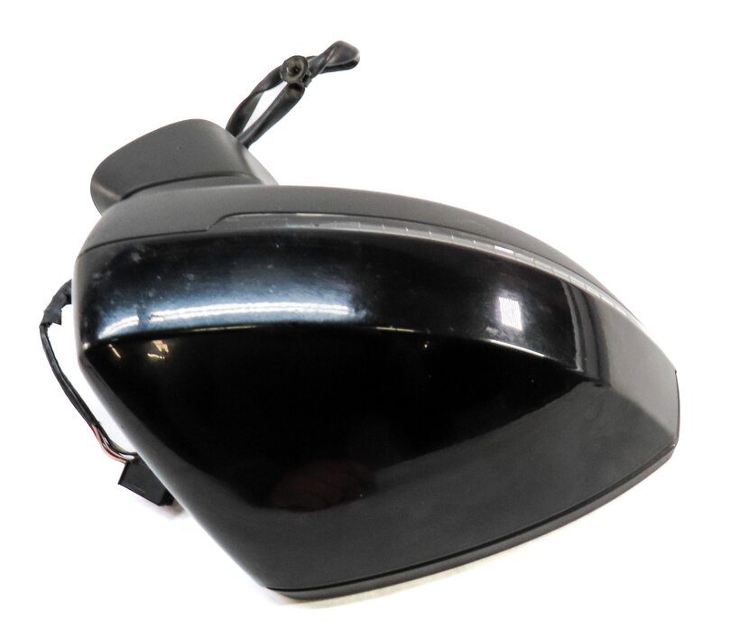 Thumbnail 3: 15-18 AUDI A3 S3 (8V) PASSENGER - MANUAL FOLD HEATED DOOR MIRROR (MYTH BLACK)
