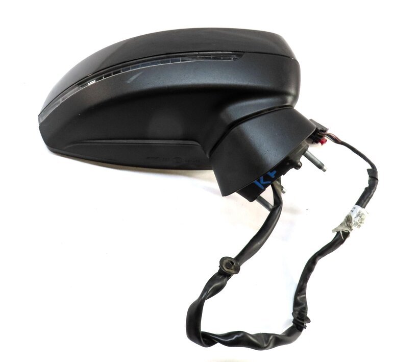 Thumbnail 4: 15-18 AUDI A3 S3 (8V) PASSENGER - MANUAL FOLD HEATED DOOR MIRROR (MYTH BLACK)