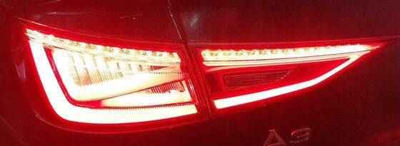 Thumbnail 2: 2015-2016 AUDI A3 S3 (8V) SEDAN CONVERTIBLE LEFT INNER LED TAILLIGHT LIGHT LAMP
