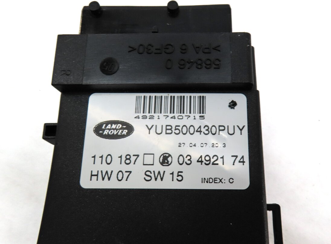 Thumbnail 8: 2007 LAND RANGE ROVER (L322) FRONT LEFT DRIVER SEAT ADJUST SWITCH SET 2 (BLACK)