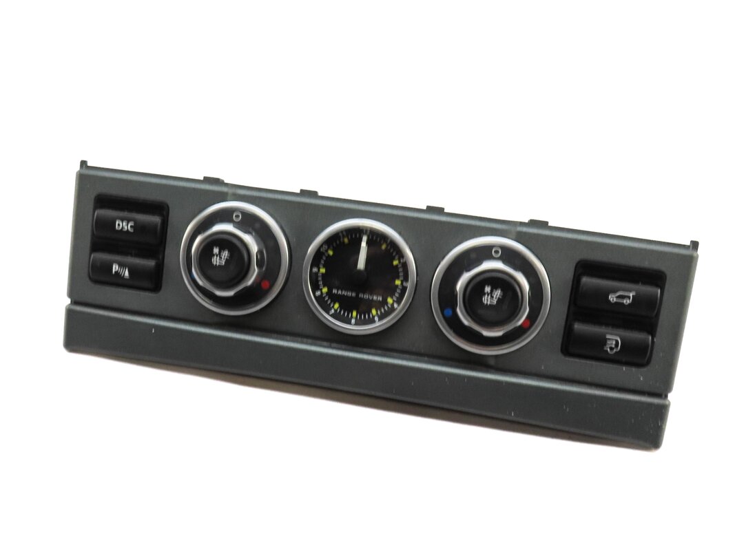 2007 LAND RANGE ROVER (L322) FRONT PDC DSC SEAT HEATER CLOCK SWITCH BUTTON PANEL