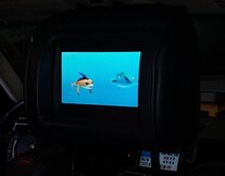 Thumbnail 2: 07-08 RANGE ROVER (L322) FRONT LEFT or RIGHT SEAT HEADREST DVD PLAYER JET BLACK