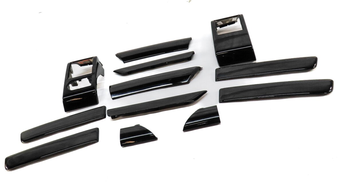 Thumbnail 22: 2007 LAND RANGE ROVER (L322) FRONT REAR LEFT RIGHT GRAND BLACK WOOD TRIM SET 12