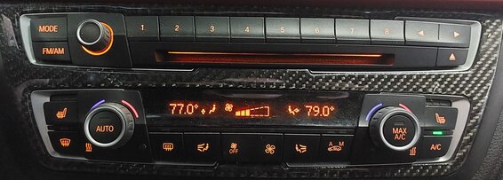 Thumbnail 2: 12-14 BMW 320i 328i 335i 428i 435i (F30 F32) CLIMATE TEMPERATURE CONTROL PANEL