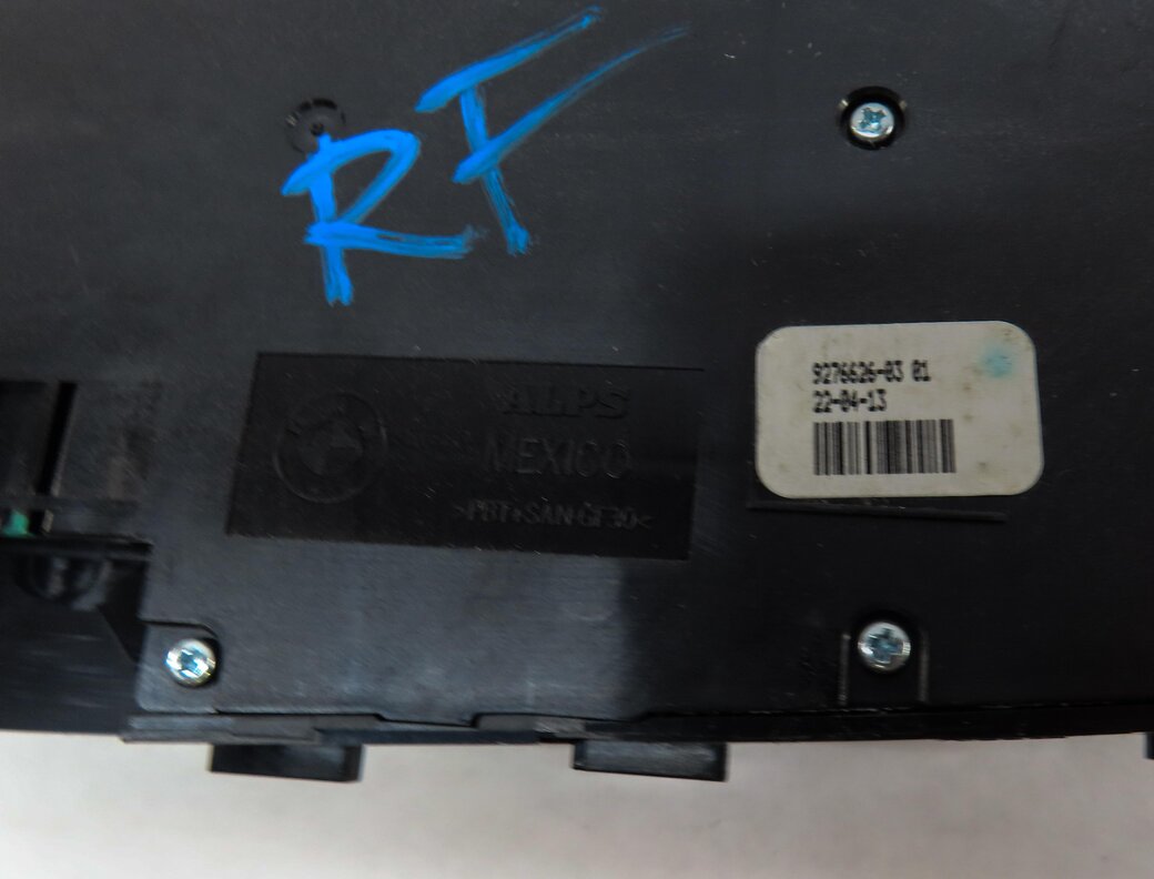 Thumbnail 5: 2014 BMW 335iGT (F34) FRONT RIGHT PASSENGER SEAT ADJUST SWITCH w/ LUMBAR BLACK
