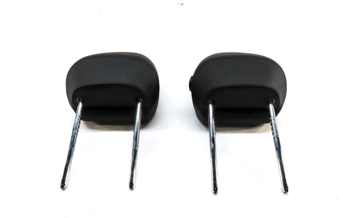Thumbnail 5: 13-20 BMW 3 4 SERIES F30 F32 FRONT LEFT RIGHT HEADREST SET (BLACK w/ RED STITCH)