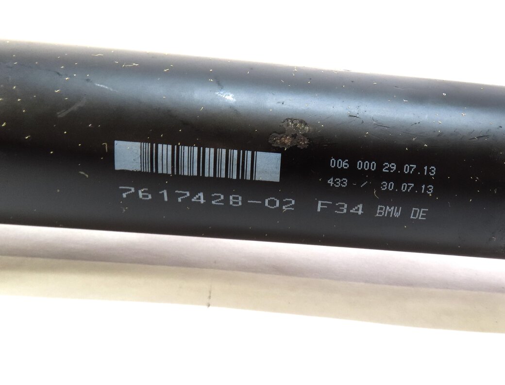 Thumbnail 4: 2014-2015 BMW 335iGT (F34) 3.0L TURBO AUTO AWD REAR DRIVESHAFT DRIVE SHAFT