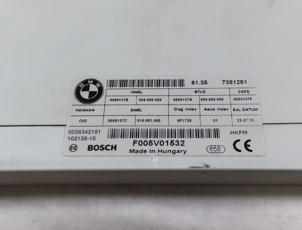 Thumbnail 4: 2014 BMW 335iGT (F34) REAR TRUNK HATCH LIFTGATE CONTROL MODULE 61357381251