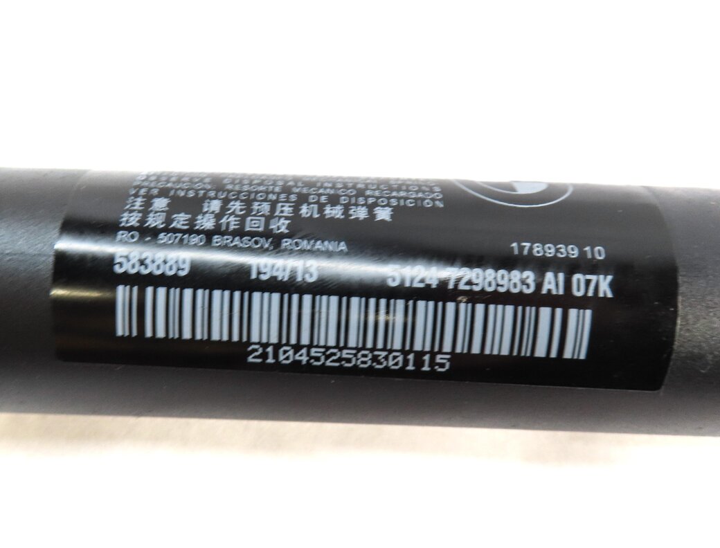 Thumbnail 7: 2014 BMW 335iGT (F34) REAR ELECTRIC TRUNK OPEN CLOSE ASSIST SHOCK STRUT SET 2