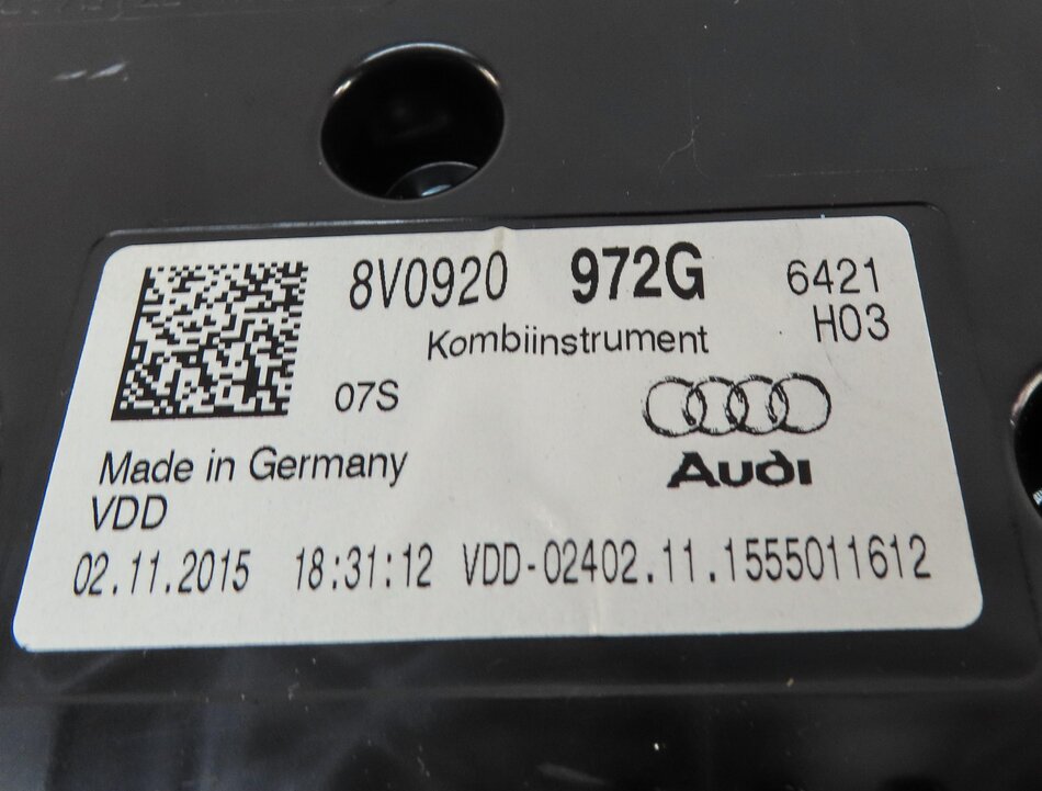 Thumbnail 22: 16-18 AUDI A3 E-TRON HYBRID (8V) SPEEDOMETER ECM BCM BODY ENGINE MODULE KEY SET