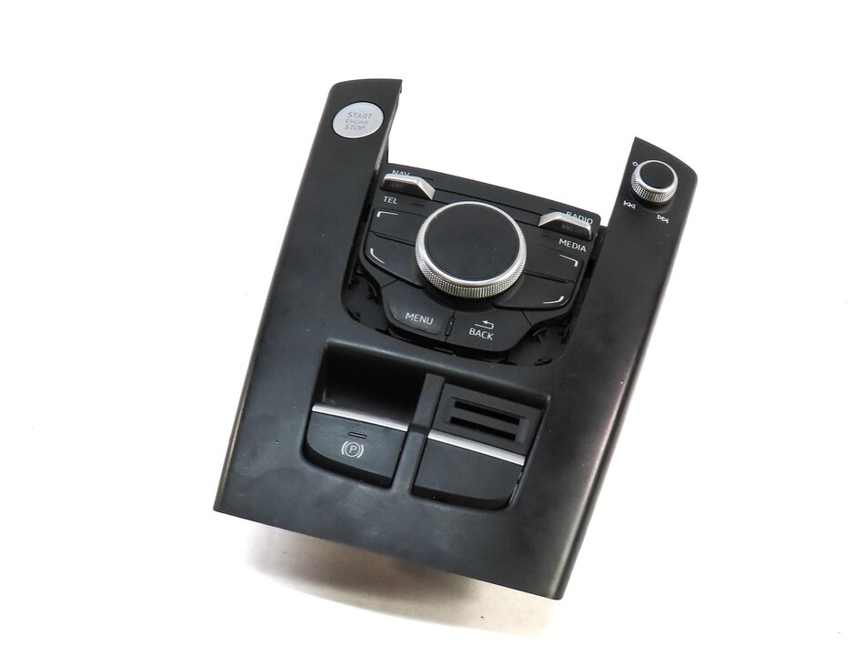 16-18 AUDI A3 E-TRON (8V 8VF) RADIO STEREO MMI CONTROL SWITCH KNOB BUTTON PANEL