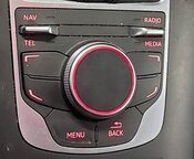 Thumbnail 2: 16-18 AUDI A3 E-TRON (8V 8VF) RADIO STEREO MMI CONTROL SWITCH KNOB BUTTON PANEL