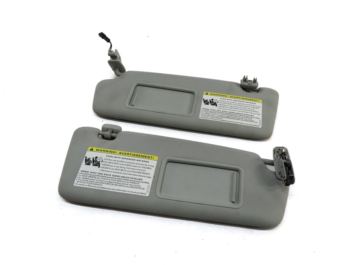 2013-2018 AUDI ALLROAD A3 E-TRON (B8 8VF) FRONT LEFT & RIGHT SUNVISOR SET (GRAY)
