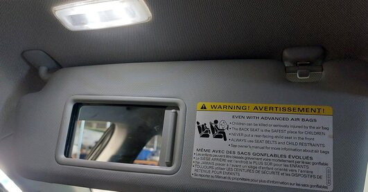 Thumbnail 2: 2013-2018 AUDI ALLROAD A3 E-TRON (B8 8VF) FRONT LEFT & RIGHT SUNVISOR SET (GRAY)