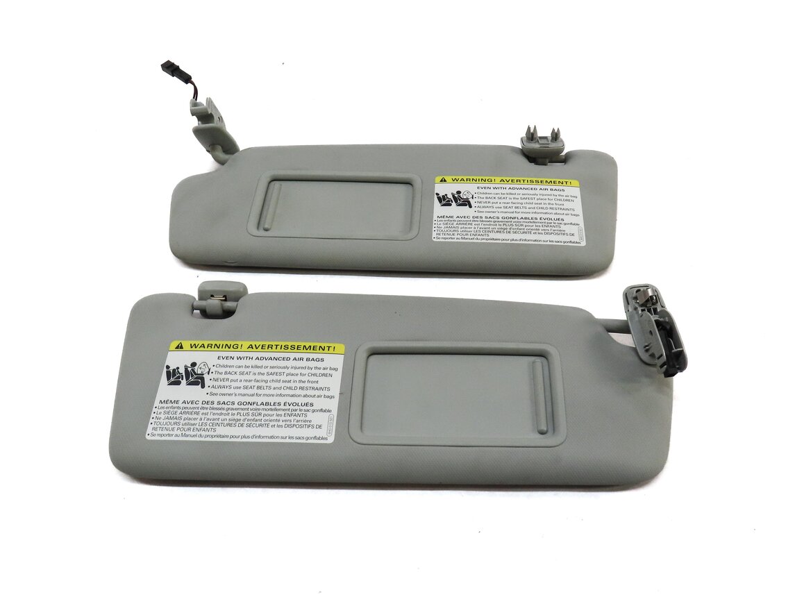 Thumbnail 3: 2013-2018 AUDI ALLROAD A3 E-TRON (B8 8VF) FRONT LEFT & RIGHT SUNVISOR SET (GRAY)