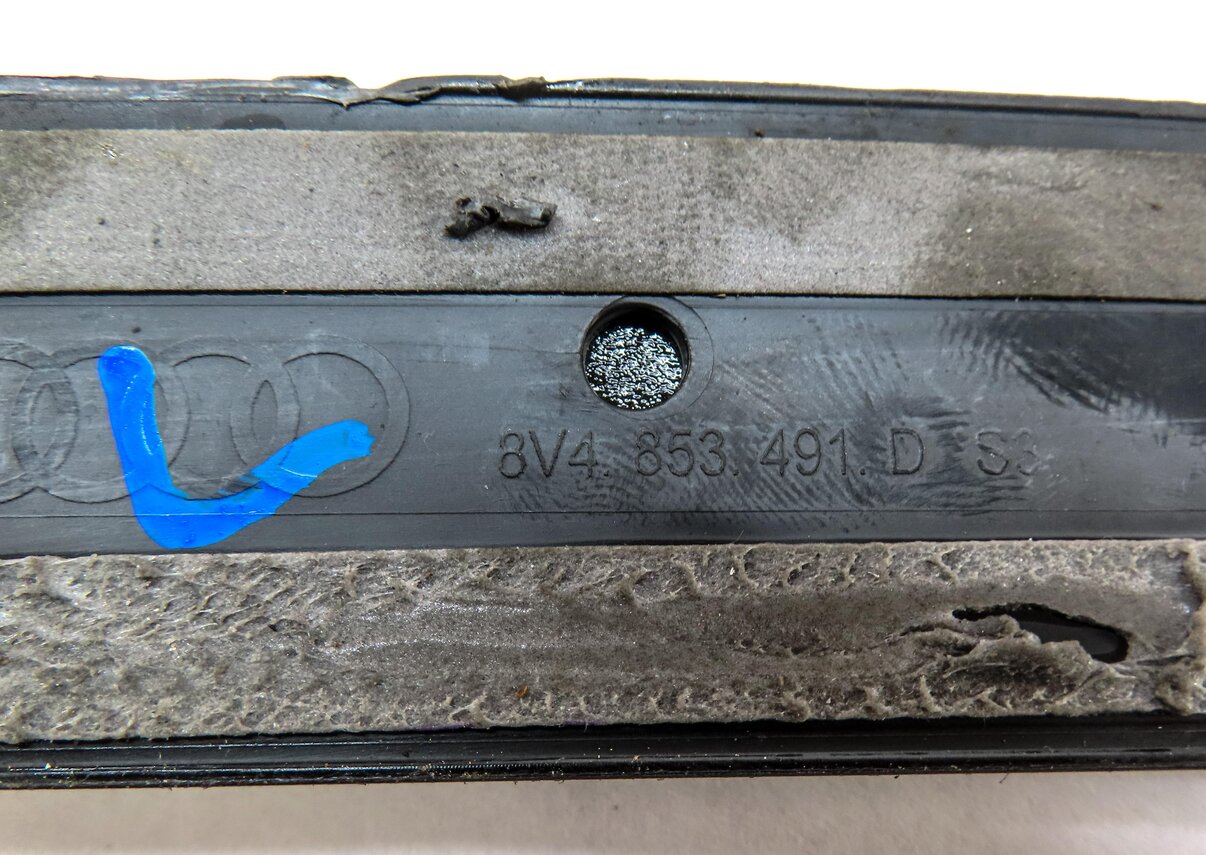 Thumbnail 4: 2016 AUDI A3 E-TRON (8V 8VF) FRONT LEFT & RIGHT DOOR SILL SCUFF PANEL TRIM SET-2