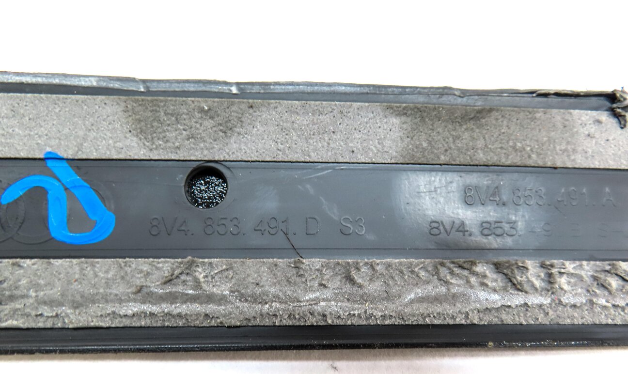Thumbnail 5: 2016 AUDI A3 E-TRON (8V 8VF) FRONT LEFT & RIGHT DOOR SILL SCUFF PANEL TRIM SET-2