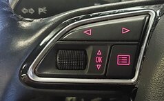Thumbnail 2: 15-16 AUDI A3 (8V) LEFT DRIVER 3-SPOKE SPORT STEERING WHEEL w/ SWITCHES (BLACK)
