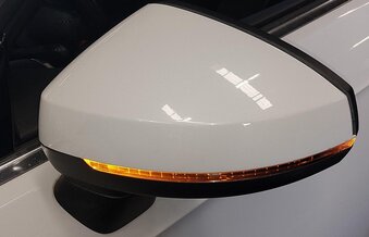 Thumbnail 2: 2016-2018 AUDI A3 E-TRON (8VF) FRONT LEFT DRIVER HEATED DOOR MIRROR (WHITE)