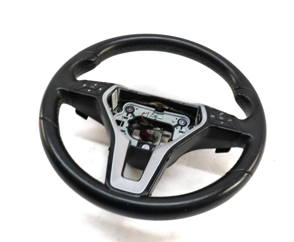 MERCEDES 14 CLA250 15-17 B250E B ELECTRIC (C117) 3 SPOKE STEERING WHEEL (BLACK)