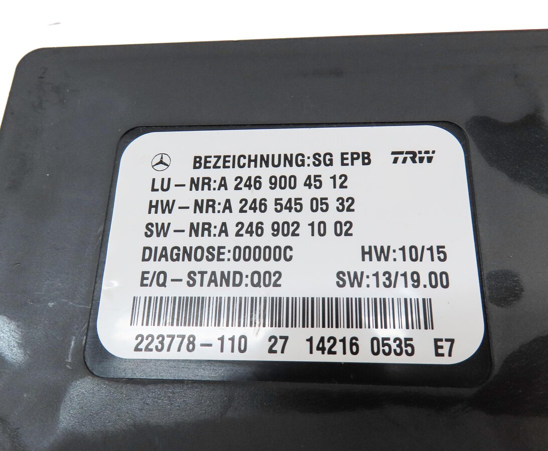 Thumbnail 3: 14-19 MERCEDES B250 CLA250 GL350 GL450 GL550 ML350 ML550 - PARKING BRAKE MODULE