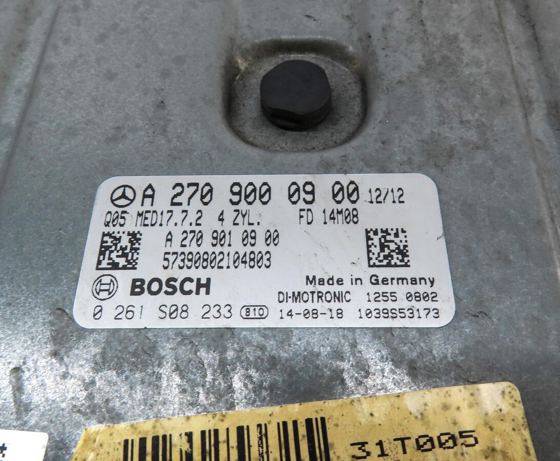 Thumbnail 3: 2013-2015 MERCEDES B CLA GLA CLASS (C117 W246 X156) M270 ENGINE CONTROL MODULE