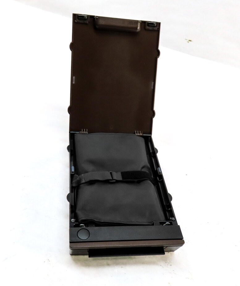 Thumbnail 5: 2009 BMW X5 (E70) REAR SEAT CENTER CONSOLE ARMREST COMPARTMENT SKI BAG (BROWN)