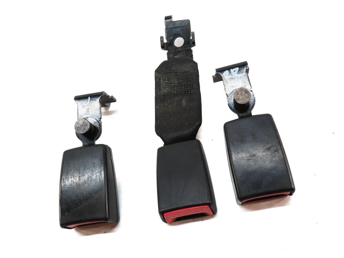 Thumbnail 3: 2009 BMW X5 (E70) REAR 2nd SECOND ROW SEAT SEATBELT BUCKLE RECEIVER SET (BLACK)