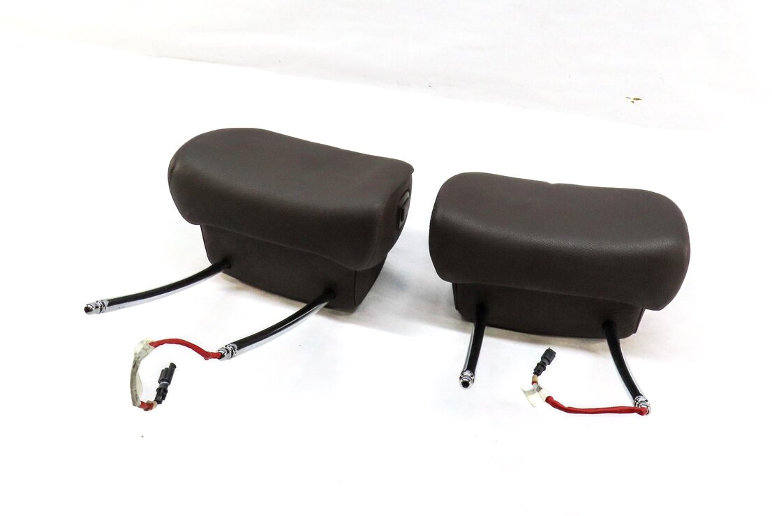 2008-2010 BMW X5 (E70) FRONT LEFT & RIGHT SEAT ACTIVE HEADREST SET-2 (BROWN)