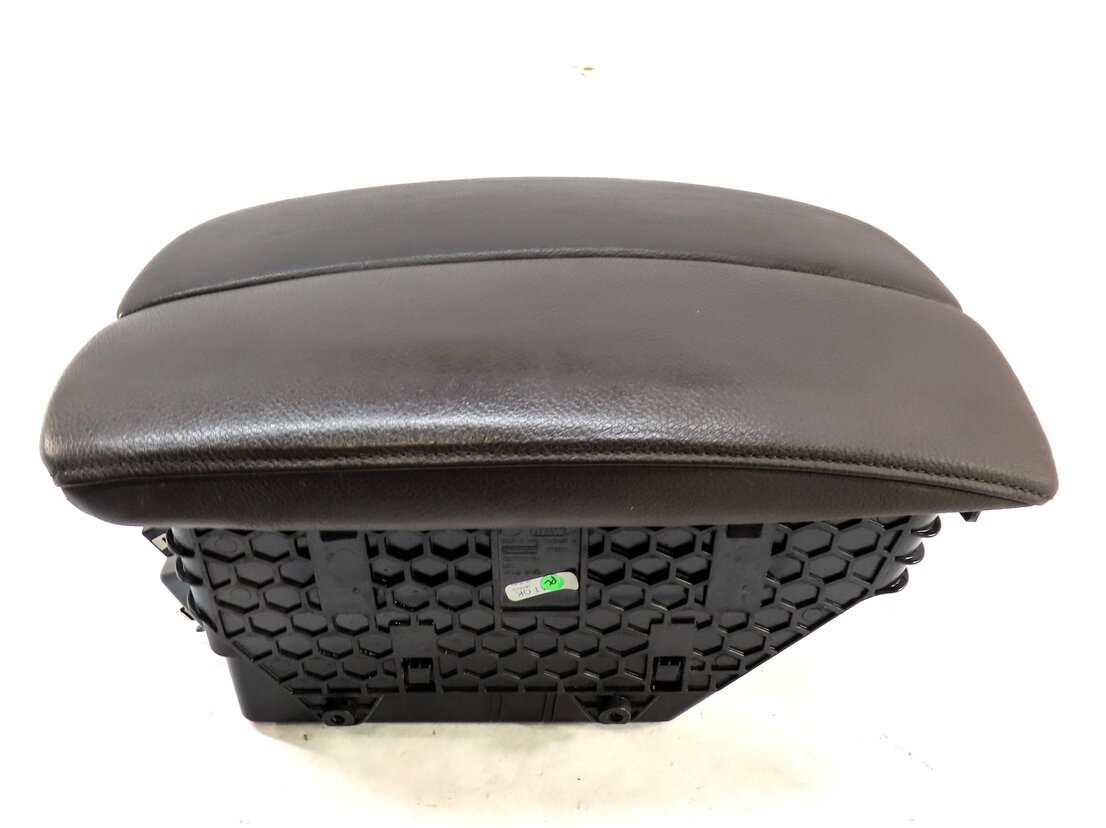 Thumbnail 3: 2007-2010 BMW X5 (E70) FRONT CENTER CONSOLE ARM REST STORAGE COMPARTMENT (BROWN)