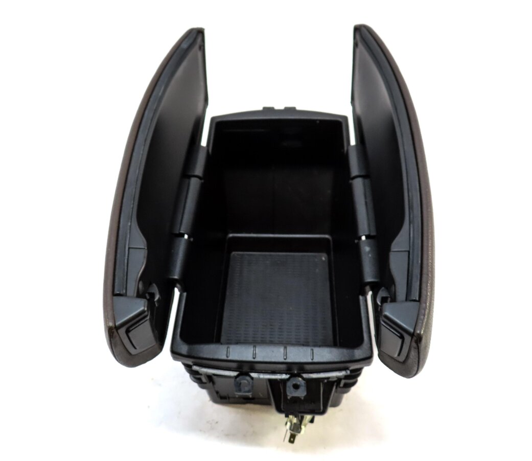 Thumbnail 6: 2007-2010 BMW X5 (E70) FRONT CENTER CONSOLE ARM REST STORAGE COMPARTMENT (BROWN)