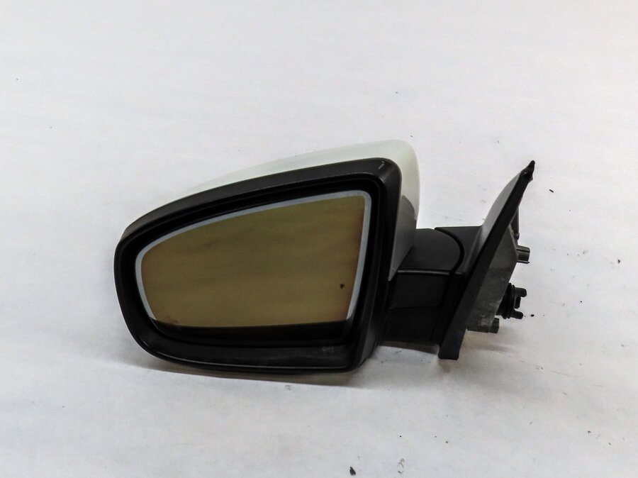 2007-2013 BMW X5 (E70) LEFT DRIVER P-FOLD AUTODIM HEATED DOOR MIRROR (WHITE 300)